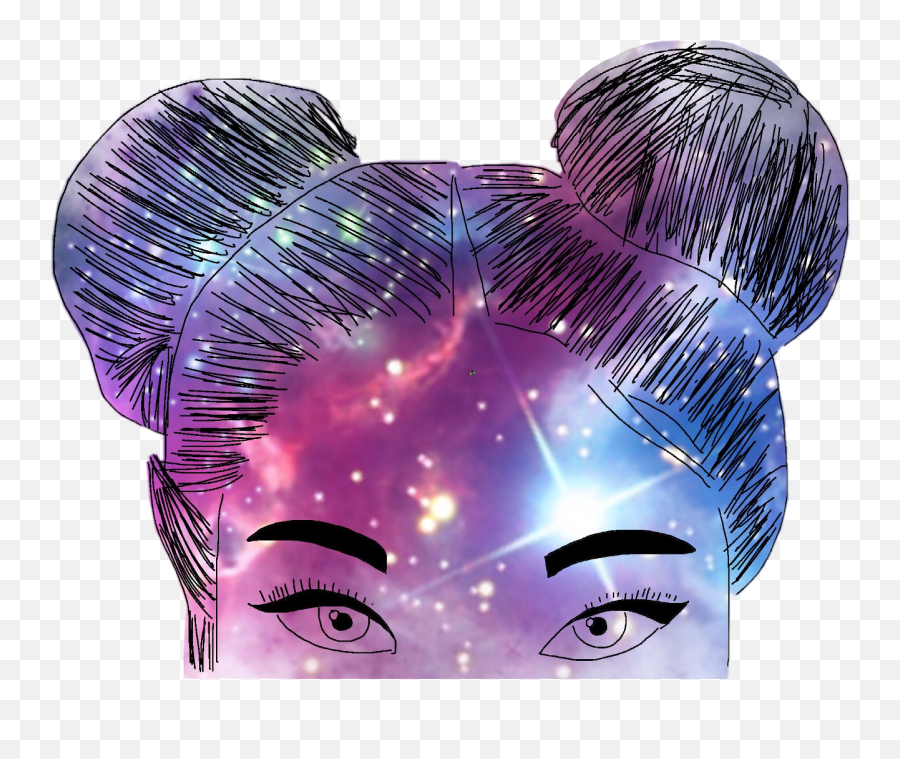 Download Galaxy Girl Png Image With No Background - Galaxy Girl Png,Galaxy Background Png