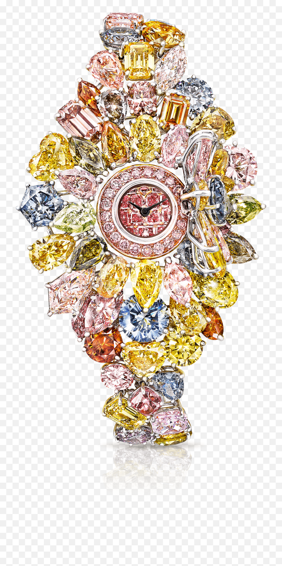 Unique Timepieces - Coloured Diamond Watch Png,Diamonds Transparent Background