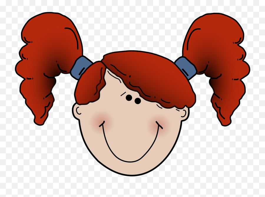 Redhead Girl Face - Free Vector Graphic On Pixabay Red Head Girl Clipart Png,Girl Face Png