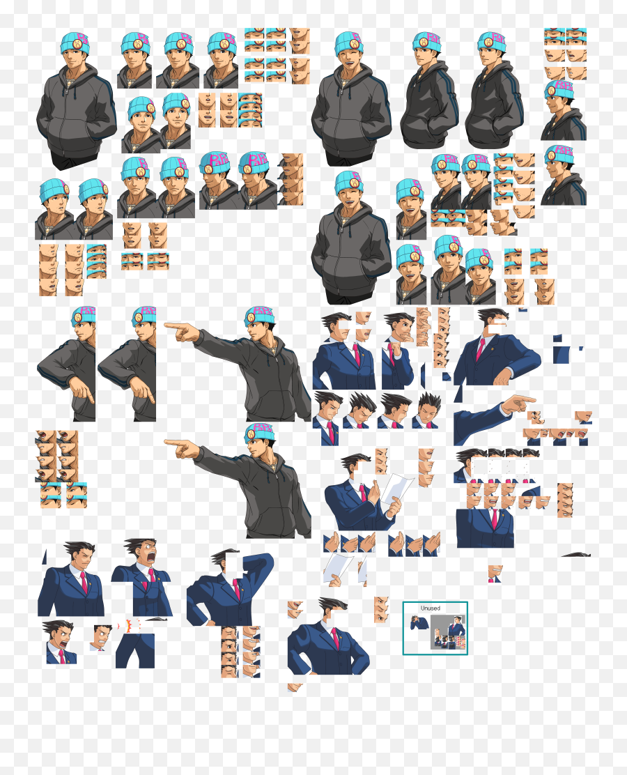 Full Sized Image Phoenix Wright - Ace Attorney Apollo Justice Phoenix Wright Sprites Png,Phoenix Wright Png