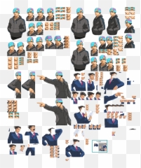 Full Sized Image Phoenix Wright - Ace Attorney Apollo Justice Phoenix Wright Sprites Png,Phoenix Wright Png