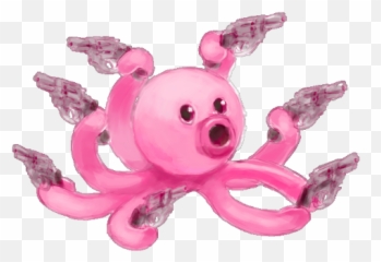 Octopus With Guns - Octopus With Guns Png,Octopus Transparent
