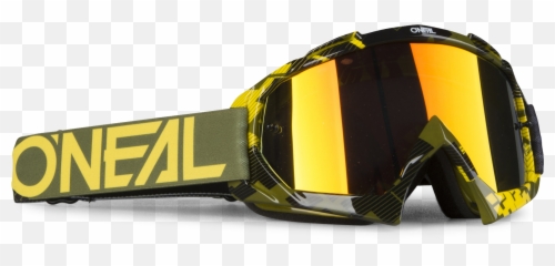 Ou0027neal B 10 Pixel Mx Goggles Hiviz Green - Full Rim png