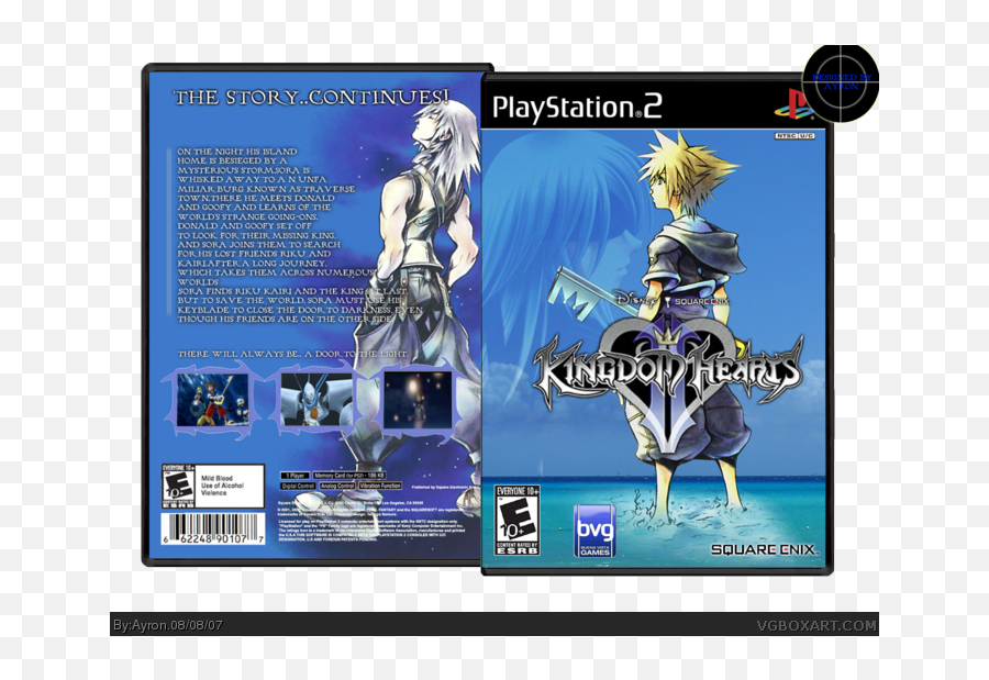 Kingdom Hearts Ii Playstation 2 Box Art - Kingdom Hearts 2 Png,Kingdom Hearts 2 Logo