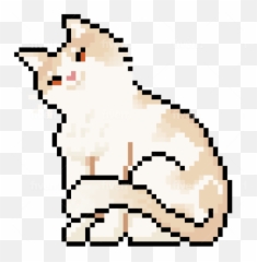 Draw Your Cat Or Pet In Pixel Art - Orange Cross Stitch Pattern png