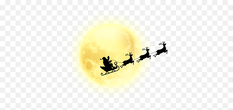 Christmas Moon Png - Full Moon,Moon Silhouette Png