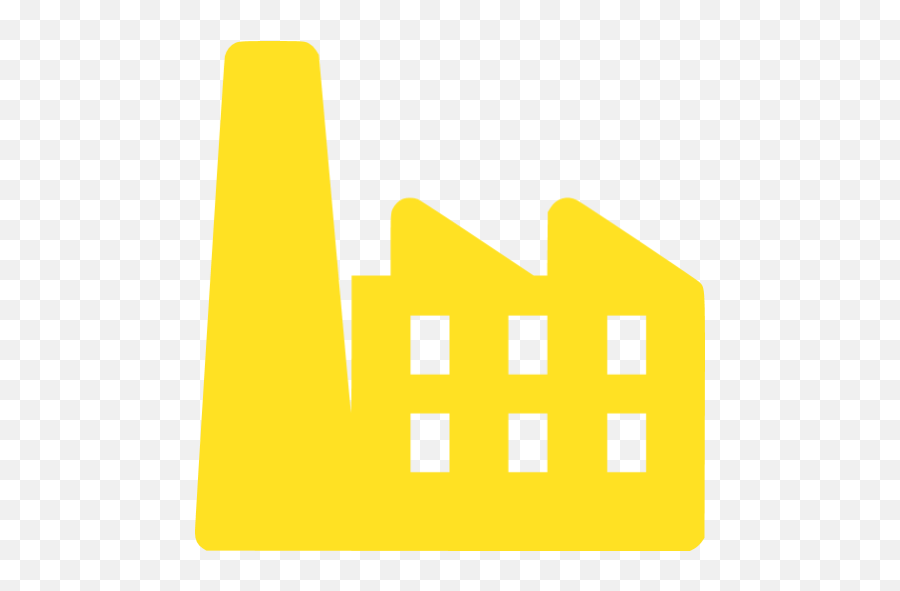 Factory Icons - Factory Symbol In Yellow Color Png,Factory Icon Png