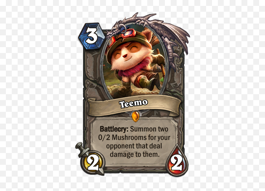 League Of Legends Champions As Hs Cards - Fan Creations Locus Walker Png,Teemo Transparent