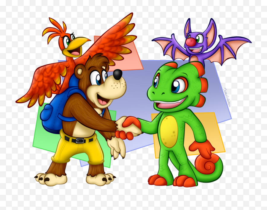 Download Hd Also Here Is Some Fan Art - Banjo Kazooie Yooka Banjo Kazooie Yooka Laylee Png,Banjo Kazooie Transparent