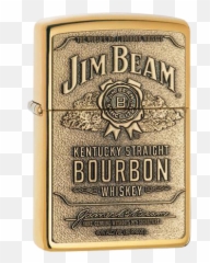Zippo Jim Beam Brass U2013 Reeds Tobacco Gifts U0026 Lotto - Zippo Jim Beam Png,Jim Beam Logo