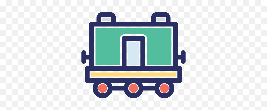 Free Cargo Container Train Color Vector Icon - Vertical Png,Air Freight Icon
