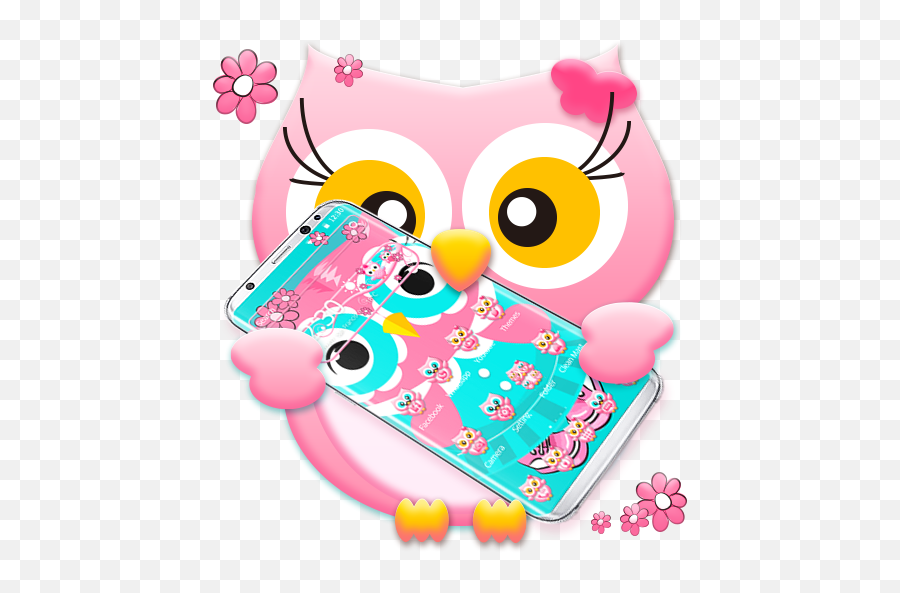 Lovely Owl Theme - Gambar Burung Hantu Kartun Lucu Png,Gambar Icon Lucu