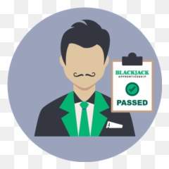 Card Counting Training - Worker Png,Blackjack Icon