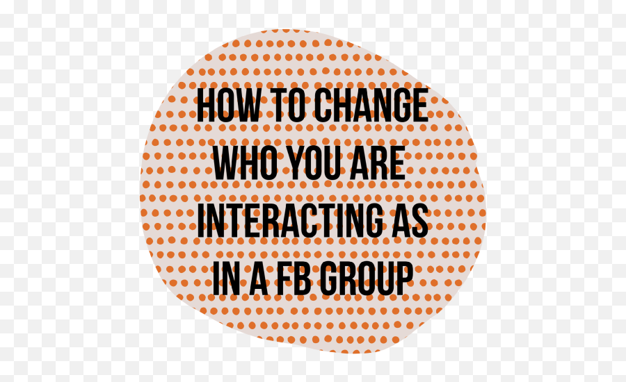 How To Post As Yourself In A Fb Group Linked Page - Barcelona Png,How To Make Facebook Icon On Desktop