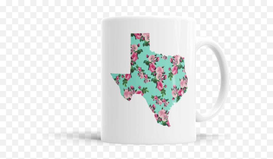 Texas Floral Silhouette - Beer Stein Png,Texas Silhouette Png