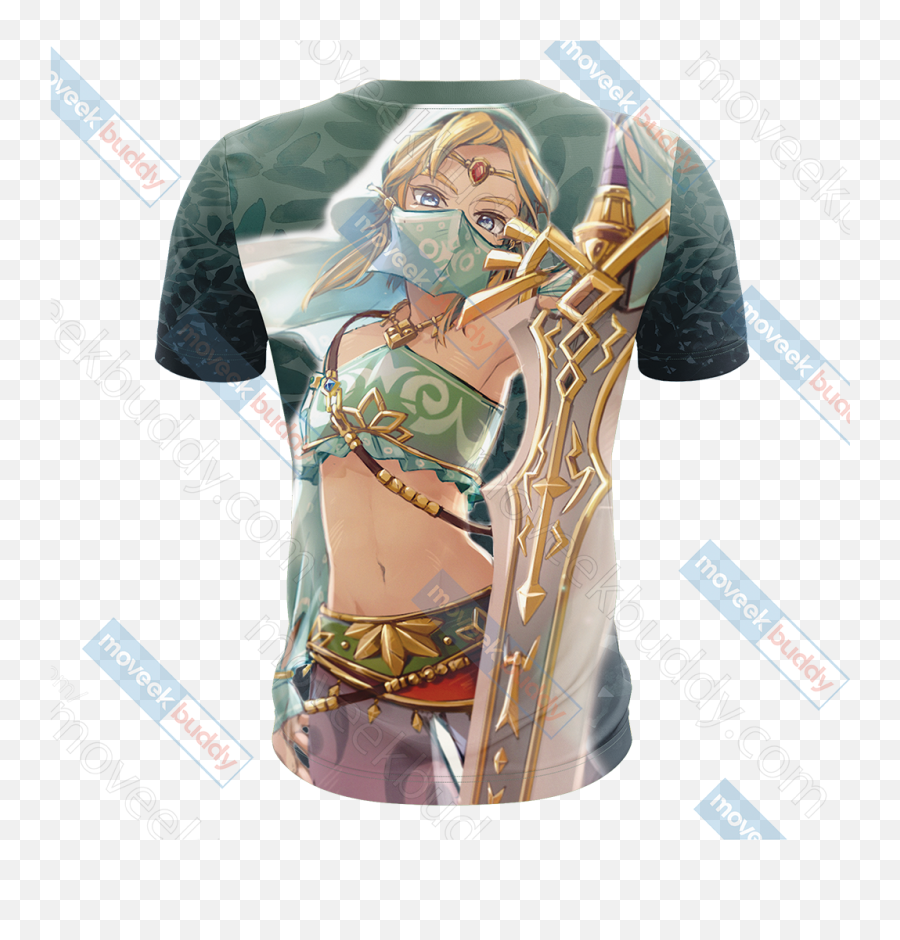 The Legend Of Zelda Breath Wild Gerudo Link Unisex 3d T - Shirt Zelda Link Desert Voe Outfit Png,Breath Of The Wild Link Png