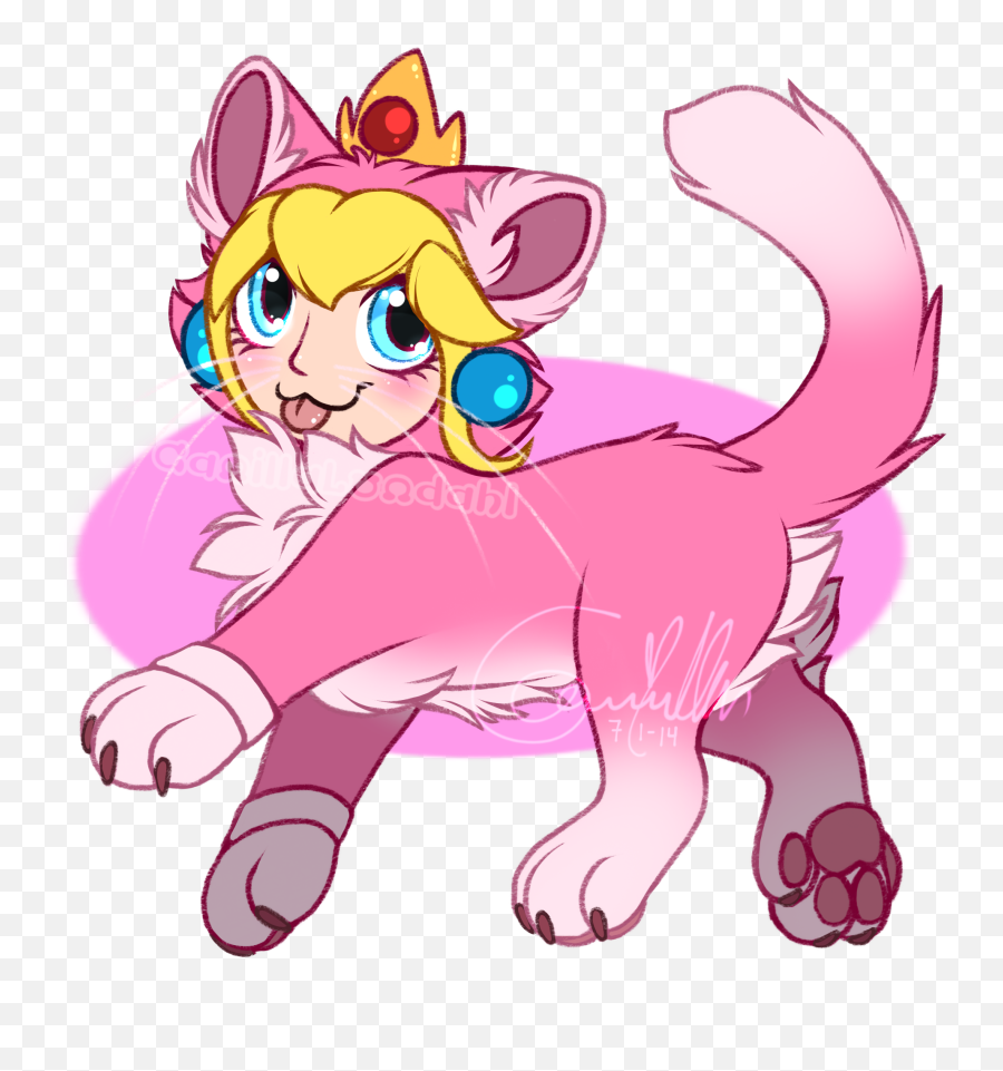 Cat Peach - Cat Peach Mario Png,Princess Peach Icon