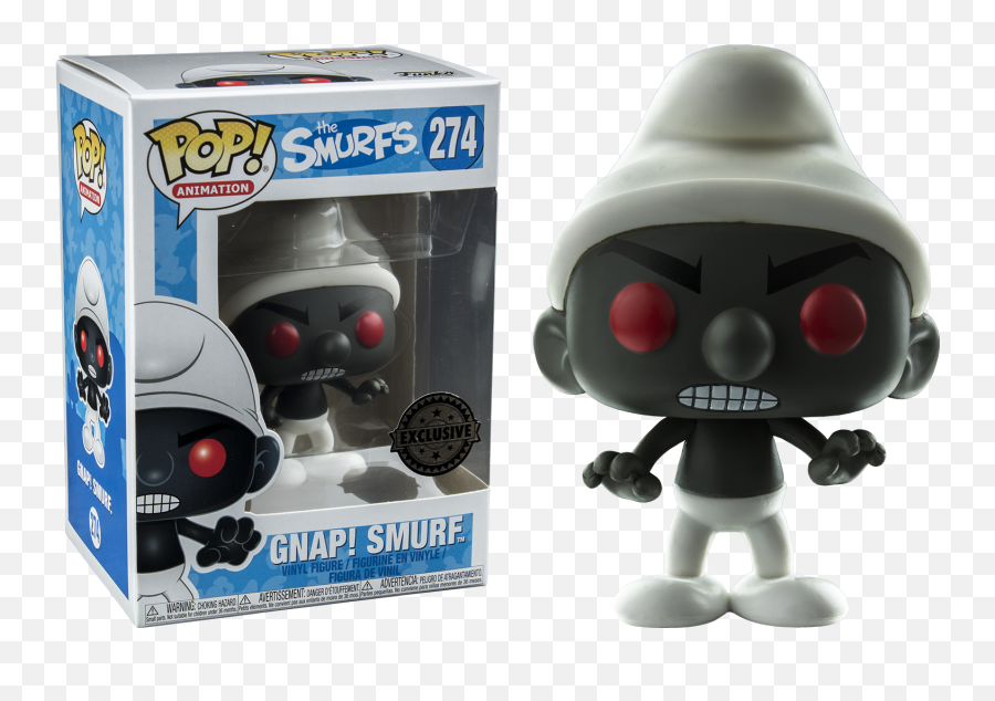 The Smurfs - Gnap Black Smurf Exclusive Pop Vinyl Figure Funko Pop Gnap Smurf Png,Smurfs Png