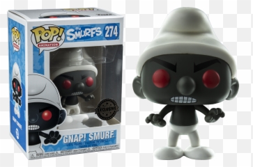 The Smurfs - Gnap Black Smurf Exclusive Pop Vinyl Figure Funko Pop Gnap Smurf Png,Smurfs Png