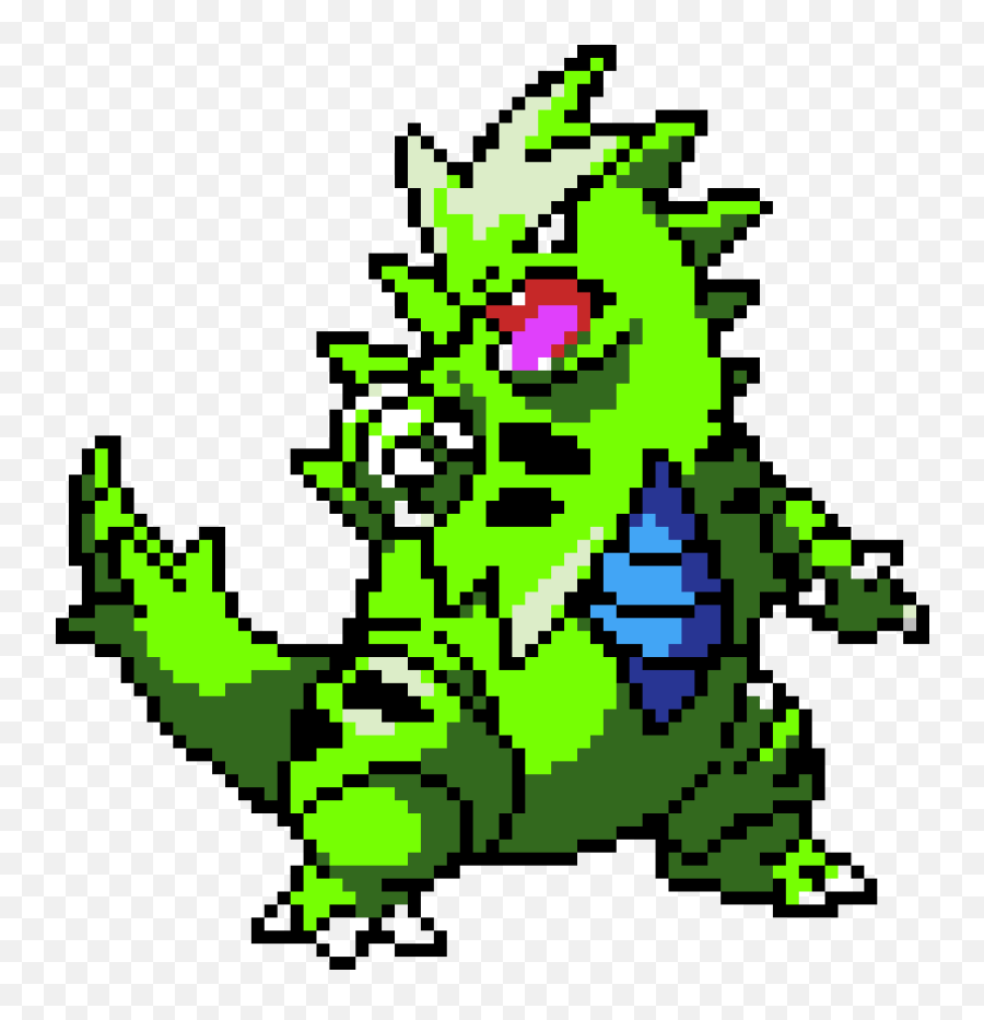 Tyranitar 8 Bit Png Image With No - Pixel Art Pokemon Tyranitar,Tyranitar Png