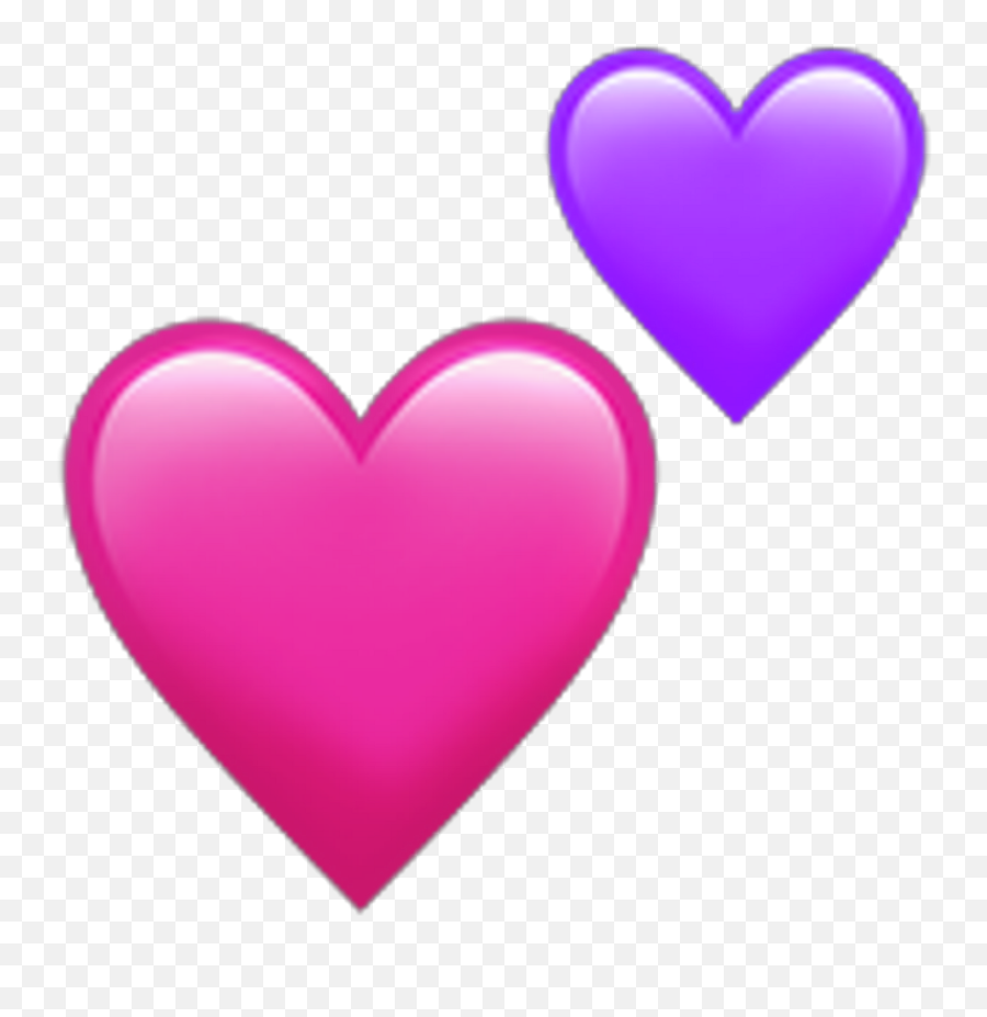 Hearts Pink Purple Heart Pinkheart - Pink And Purple Heart Emoji Png,Purple Heart Emoji Png