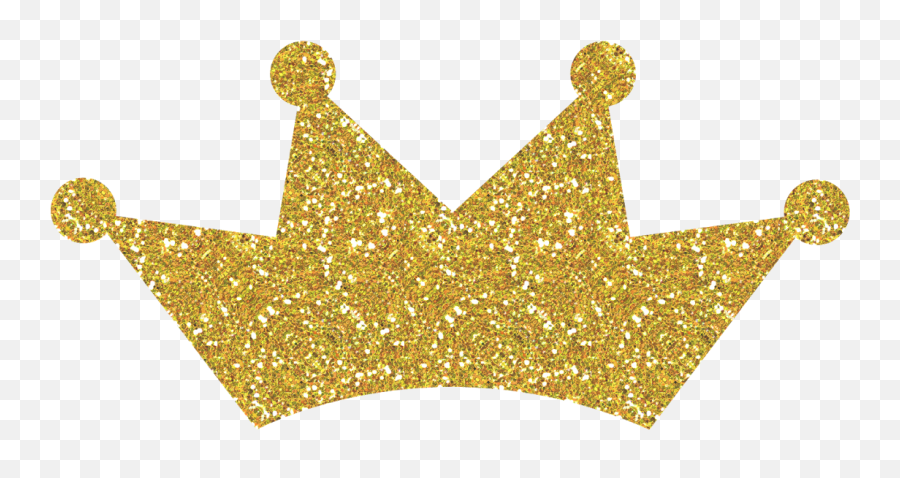 Clipart Crown Glittery Transparent - Transparent Background Gold Glitter Crown Clipart Png,Glitter Png