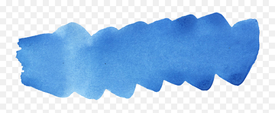 44 Blue Watercolor Brush Stroke - Transparent Background Watercolor Brush Png,Blue Background Png