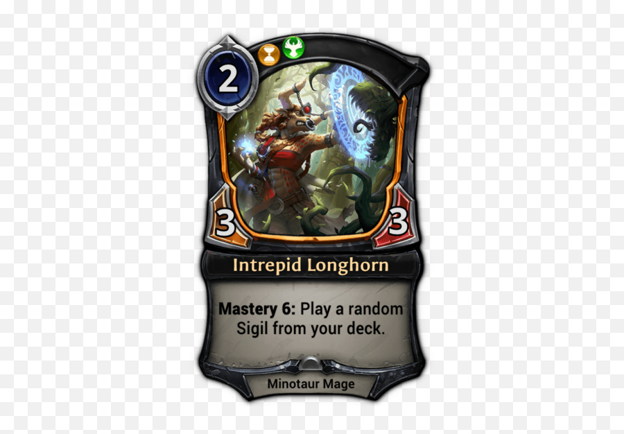 Intrepid Longhorn Eternal Card Game Wiki Fandom - Rujin Eternal Card Game Png,Longhorn Png