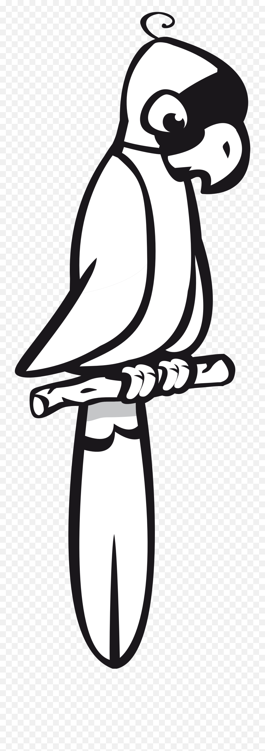 Library Of Black And White Parrot Png Stock - Clip Art Of Parrot Black And White,Parrot Png