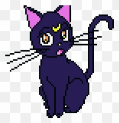 Sailor Moon Png - Sailor Moon Cat Luna Sailor Moon Cross Sailor Moon Pixel Art,Sailor Moon Logo Png