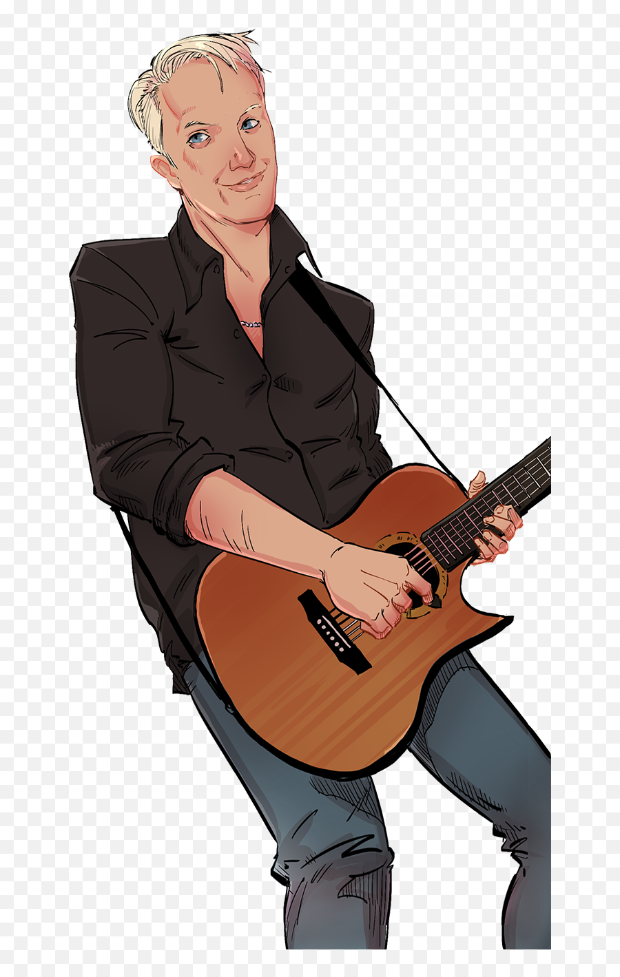 Steven Danielsen U2013 Musician - Illustration Png,Cartoon Guitar Png