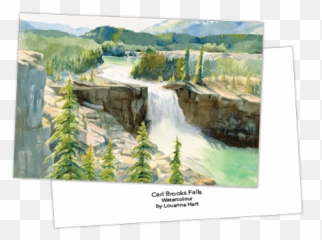 Download Hd Louanne Hart Prints - Waterfall Transparent Png Painting,Waterfall Png