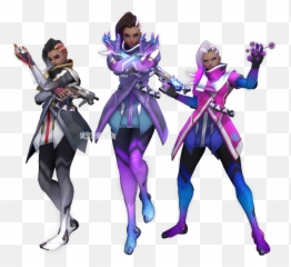 Sombra Overwatch Character Model - Png