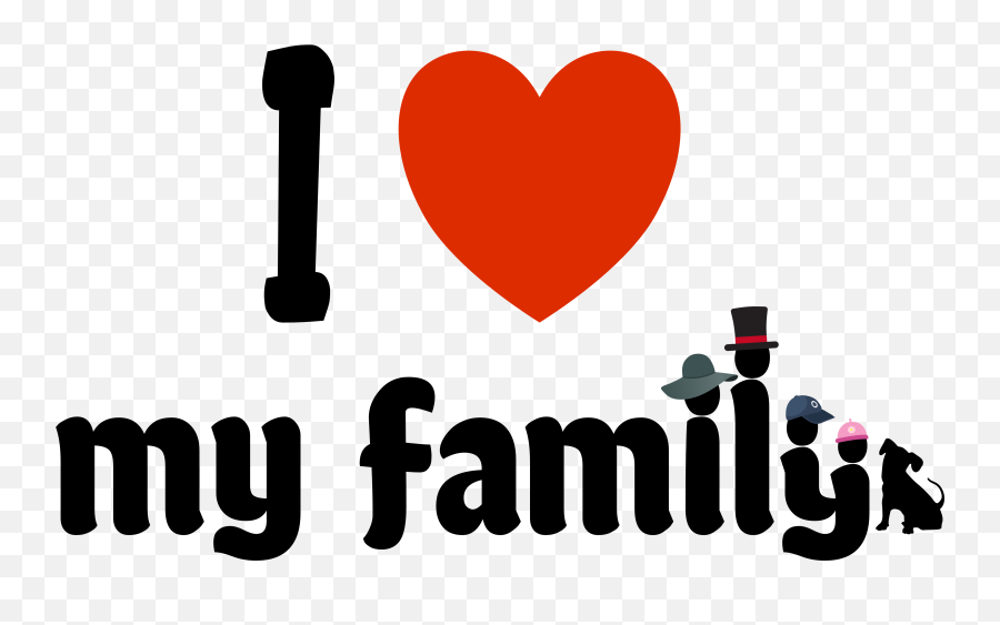 Download I Love My Family With Four Funny Hats And The Dog Love My Download I Love My Family With Four Funny Hats And The Dog Love My