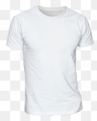 White T - Shirt for Men For png