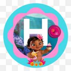 Baby Moana Birthday Banner - Printable png