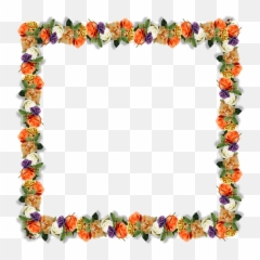 Floral Border Frame - Free image on Pixabay Flower 3d Png