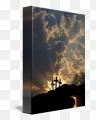 Empty Tomb And Three Crosses By Design Pics - Good Friday Happened But Coming png
