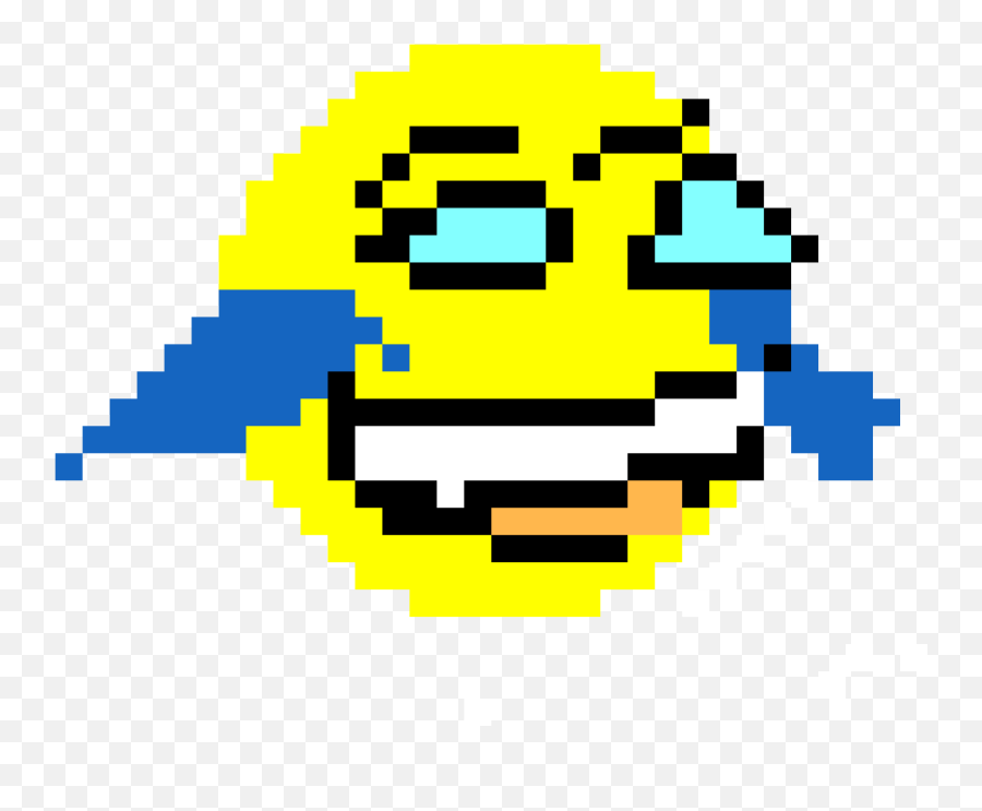 Pixilart - Laughing Crying Face Emoji By Anonymous Ghost Transparent Png Cute,Crying Face Emoji Png