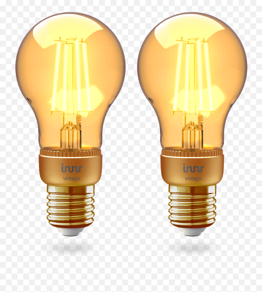 Smart Filament Bulb E27 Vintage 2 - Pack Innr E27 Bulb Rgbw Rb 185 C Led Lamp Png,Amber Heard Png