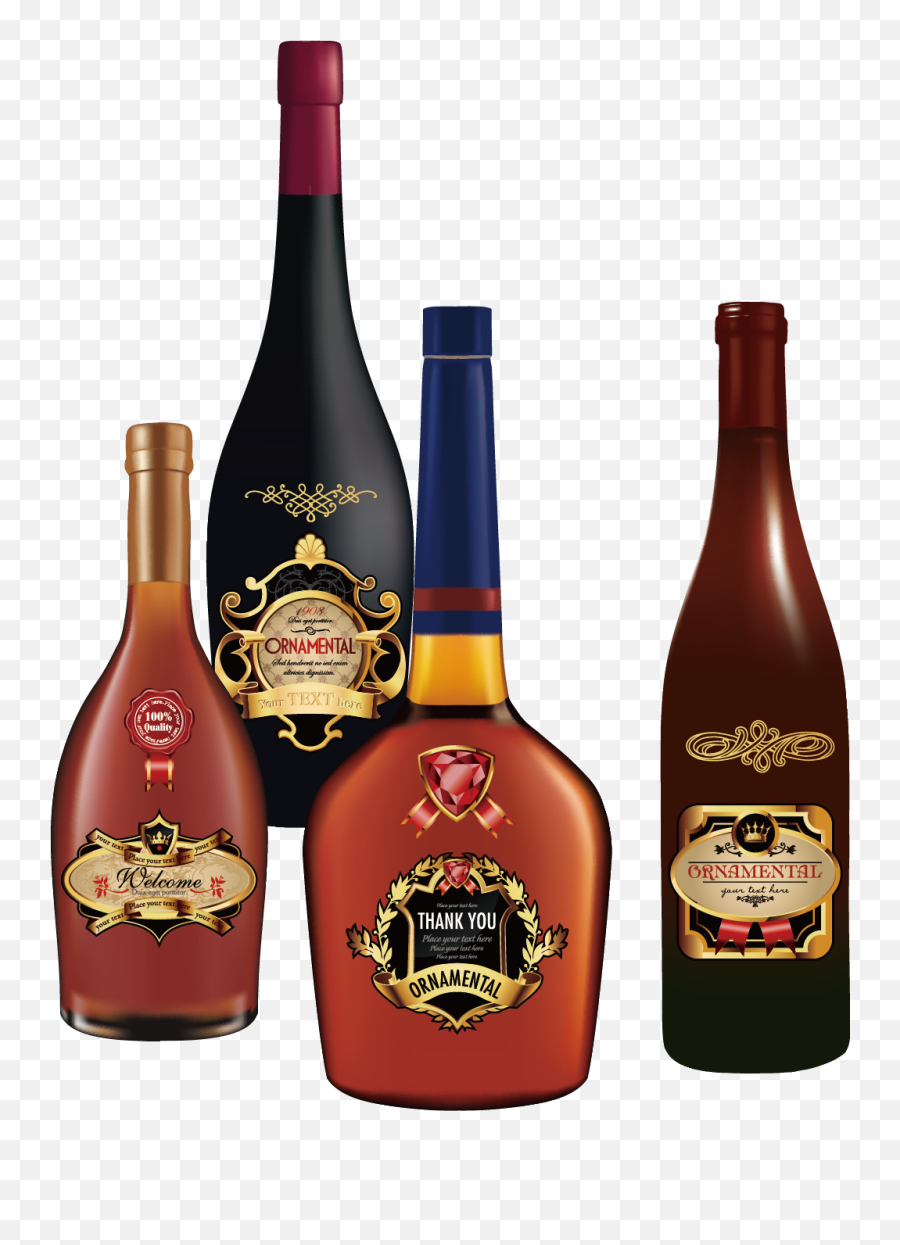 Liqueur Distilled Beverage Baijiu Wine Alcoholic Drink - Liquors Png,Alcohol Bottles Png