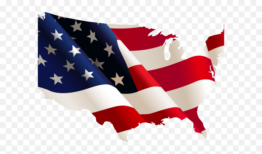 Free American Flag Clipart - American Flag Map Png,American Flag Png Free