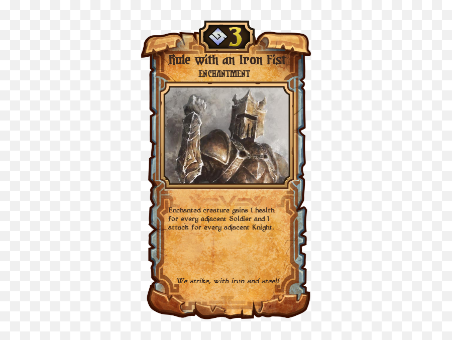 Fan Art - Rule With An Iron Fist Scrolls Guide Fantasy Card Game Background Png,Iron Fist Png