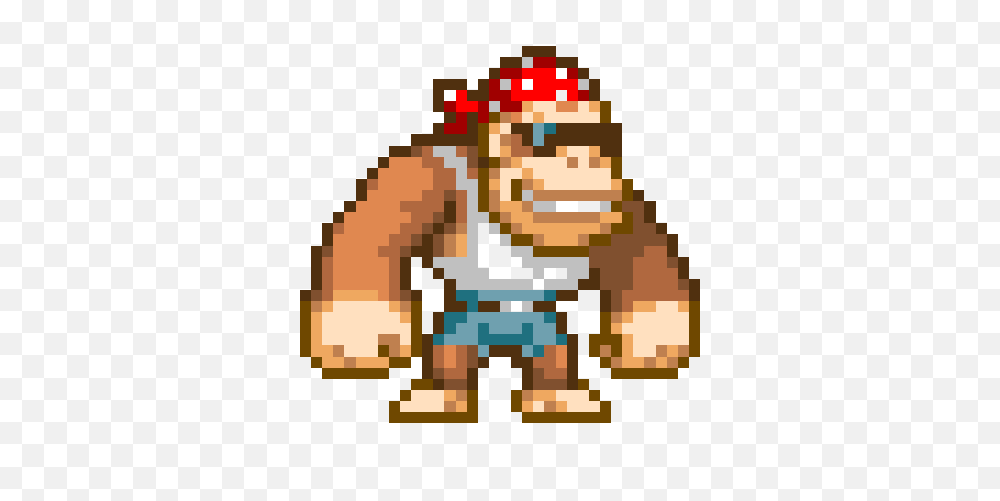 Funky Kong - Funky Kong Pixel Art Png,Funky Kong Png