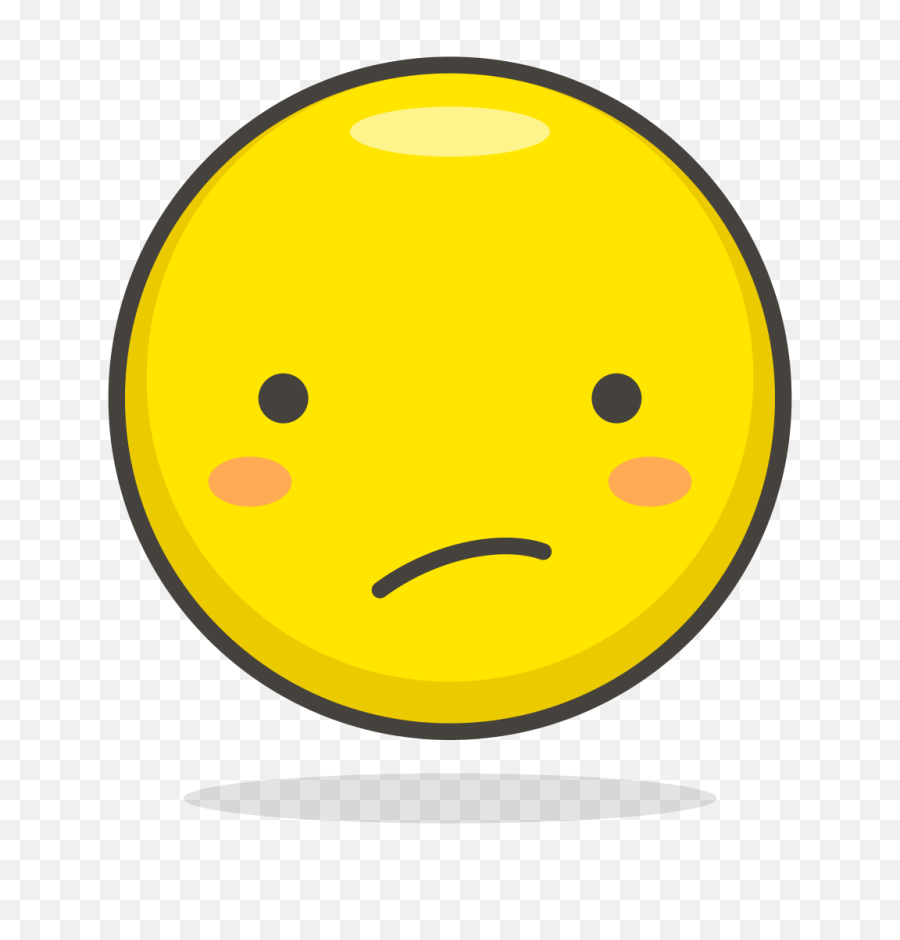 Worried Face Emoji Clipart - Worried Face Png,Worried Emoji Png