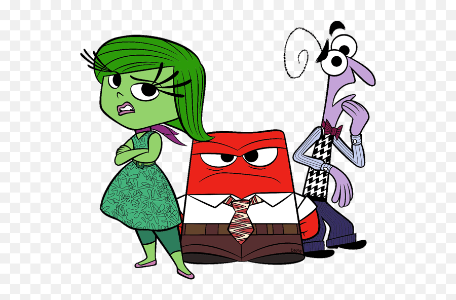 Fear Clipart Joy - Inside Out Anger Fear Disgust Png,Fear Png