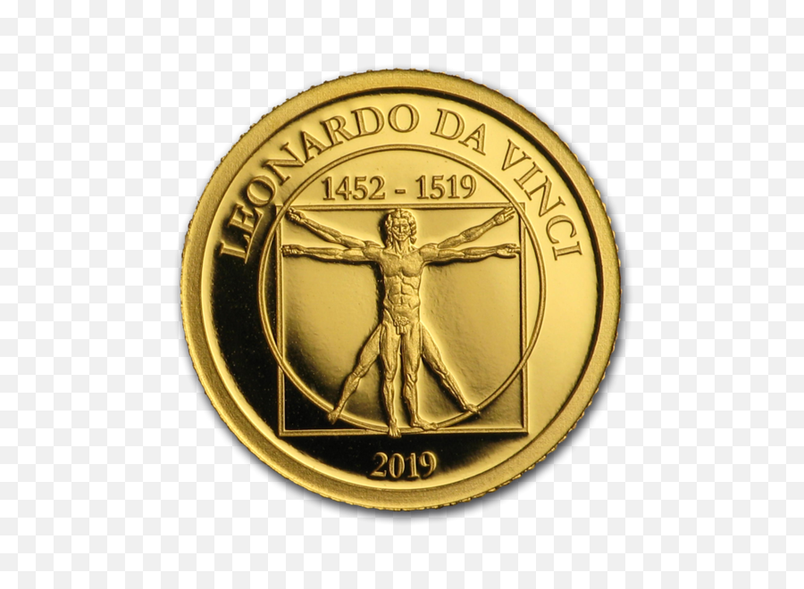 Vitruvian Man Png - 2019 Nauru 12 Gram Gold Proof Leonardo Australian Swan 2019,Proof Png