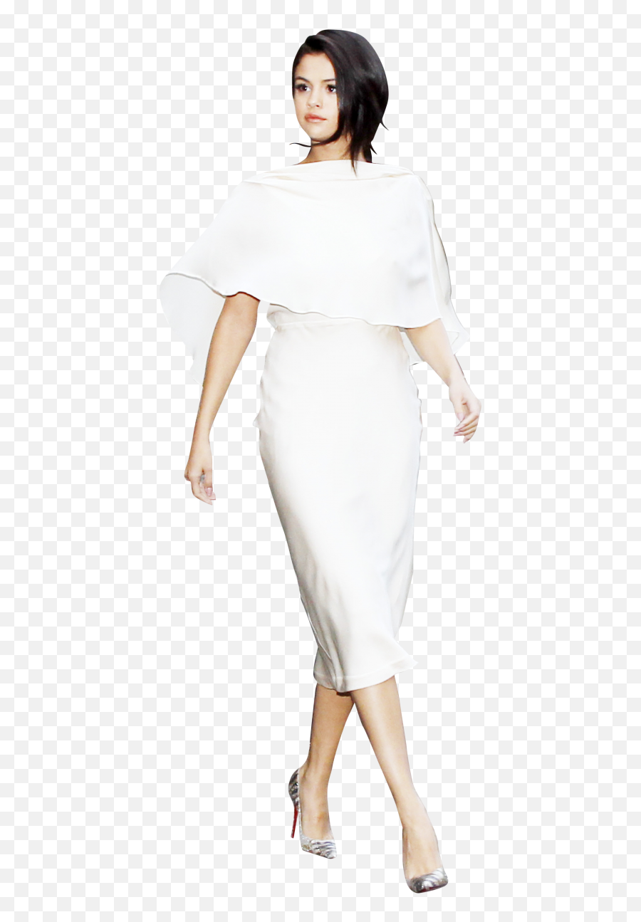 Selena Gomez White Dress Png Image - Photo Shoot,White Dress Png