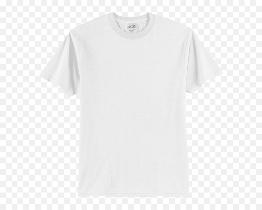 Value Cotton White Tees - T Shirt Printing Left Chest Placement Png,White Tshirt Png