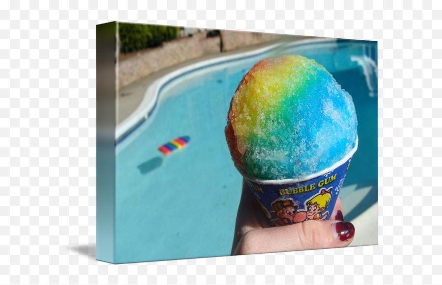 Snow Cone By Natalie K - Frozen Carbonated Drink Png,Snow Cone Png